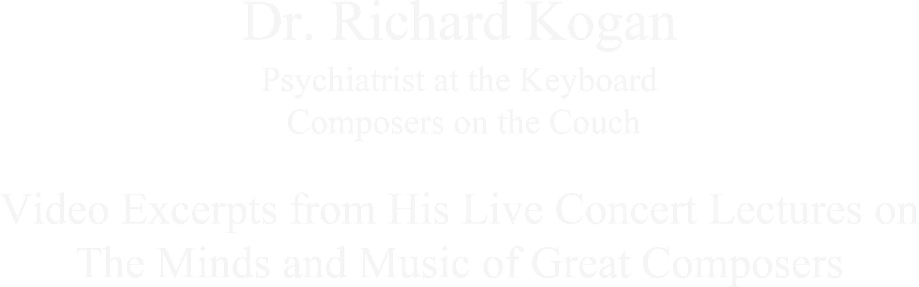 Dr richard kogan official website