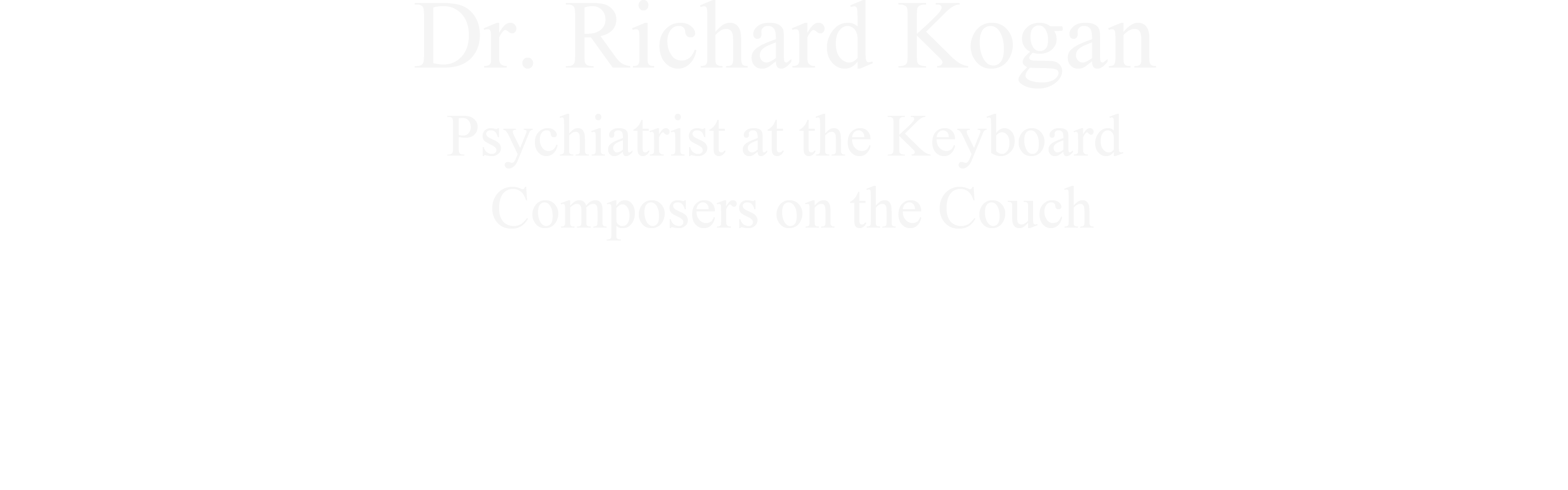 Dr. Richard Kogan Official site